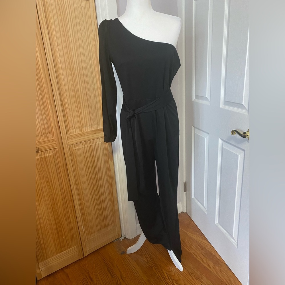 Black Off the Shoulder Jumpsuit